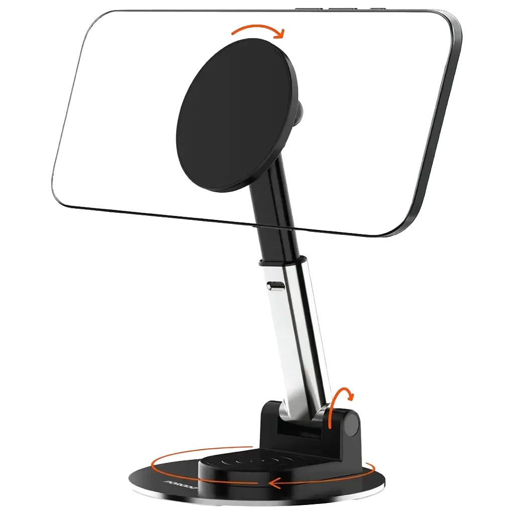Porodo Magnetic Phone Holder with Adjustable Telescopic Rod
